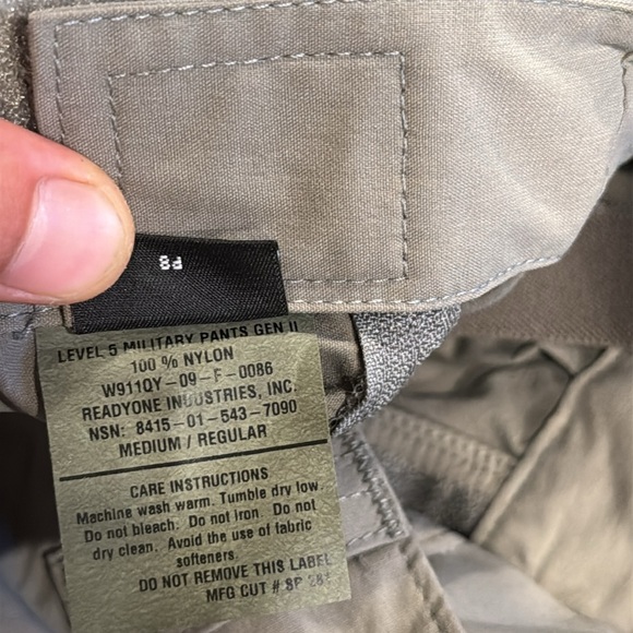 Patagonia Alpha Green PCU Level 5 Soft Shell Pants Gen II Medium Regular new - Picture 7 of 12